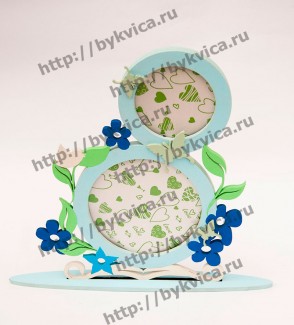 ramki15-4 рамка деревянная со словами , 8 марта