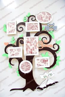 Рамка дерево семья