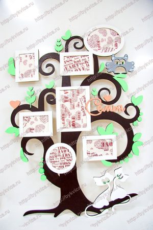 Рамка дерево семья