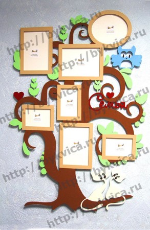 HРамка деревянная настенная "Дерево"