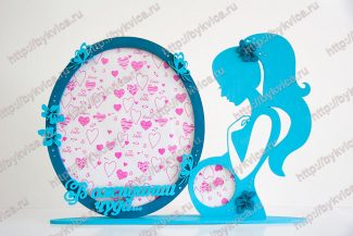 Рамка из дерева для фото УЗИ