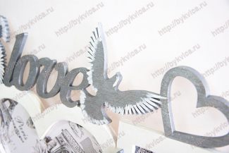 Рамка из фанеры для свадебного фото