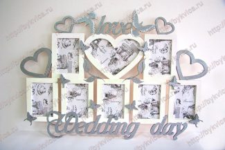 Рамка из дерева для свадебного фото