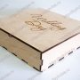коробка из дерева для свадебного альбома