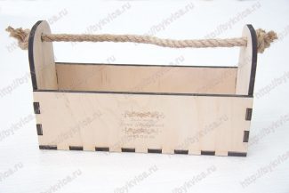 коробка для цветов из дерева