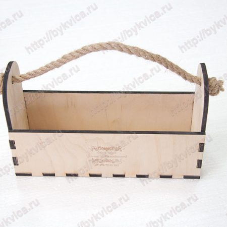 Коробка для цветов с гравировкой