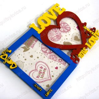 Рамка из фанеры-Газетная любовь