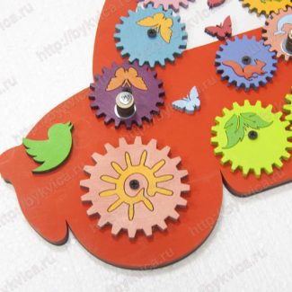 Доска бизиборд с шестеренками