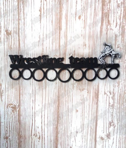 Медальница из фанеры "Wrestling team"