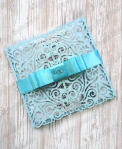 Пригласительные для свадьбы с бантом