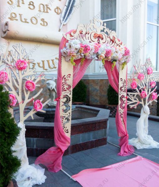 Свадебная арка из дерева "элементы для сбора арки"