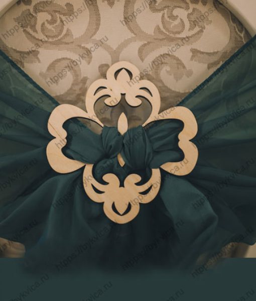 Банты на стулья из дерева. Банты (пряжки) для оформления свадебных стульев