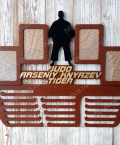 Медальница с именем для judo